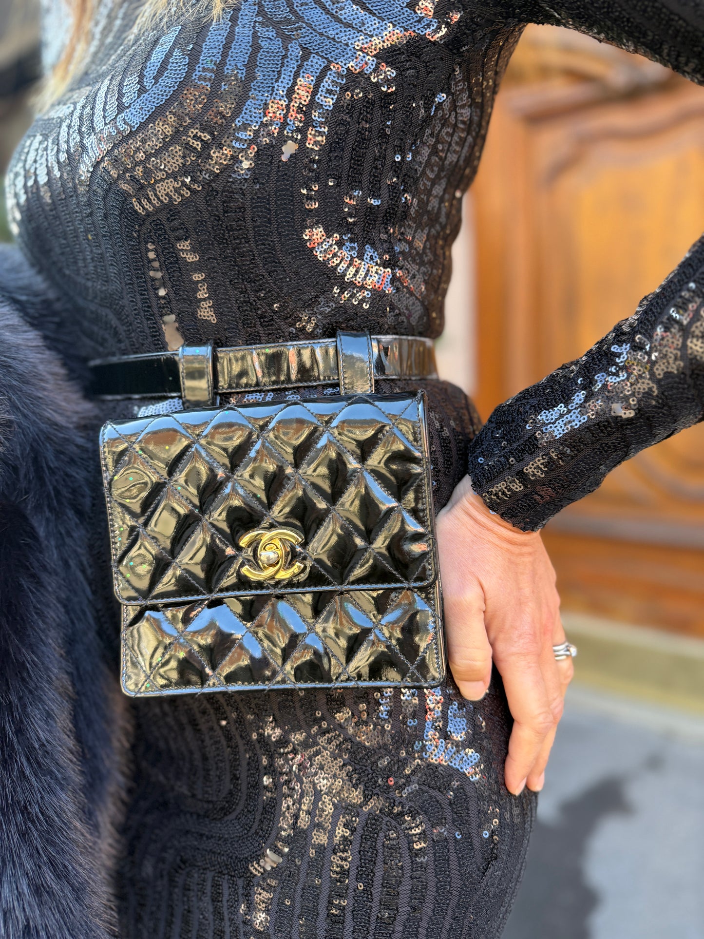 Cintura Chanel con borsetta