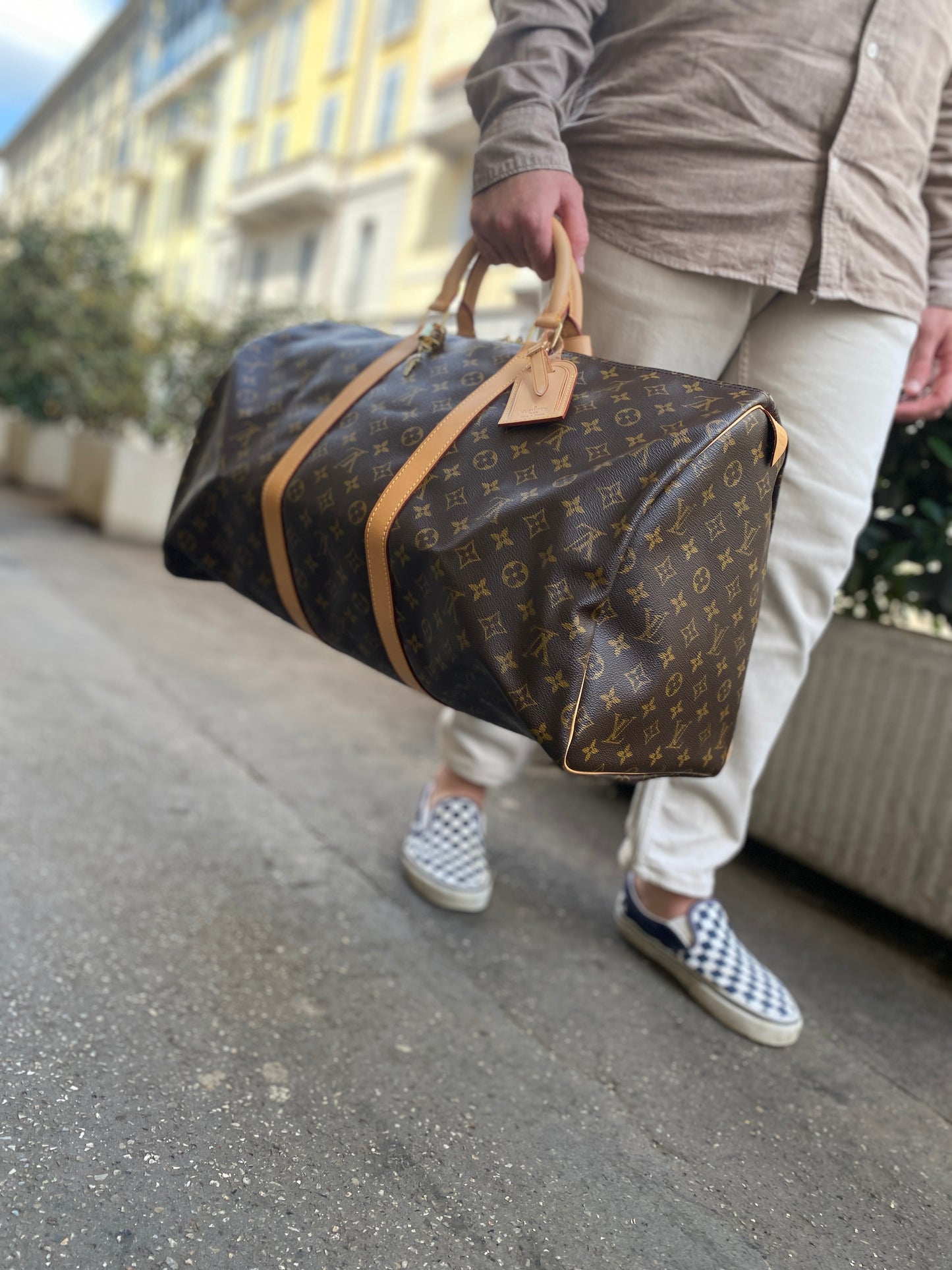 BORSONE KEEPALL 55 LOUIS VUITTON