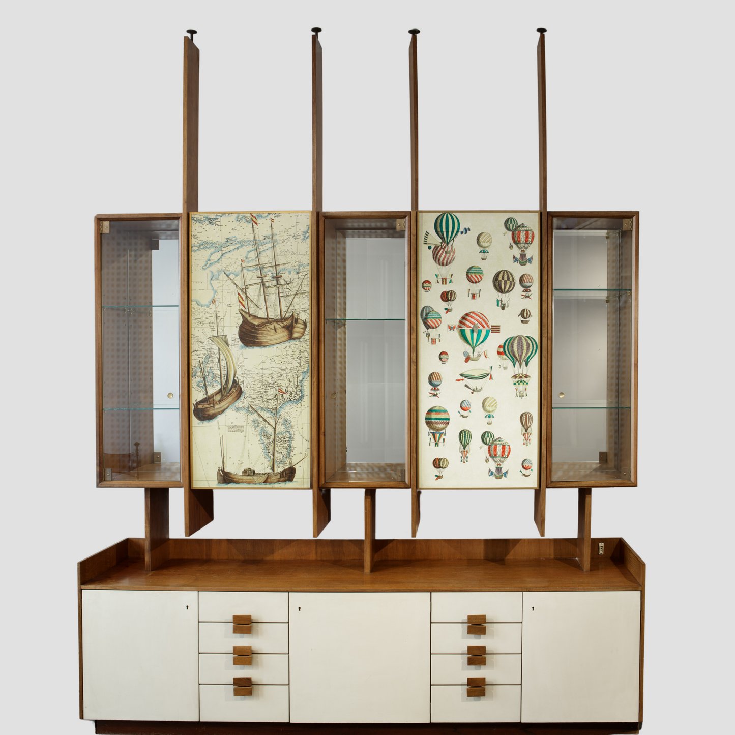 LIBRERIA VETRINA, FORNASETTI & BORDOGNA