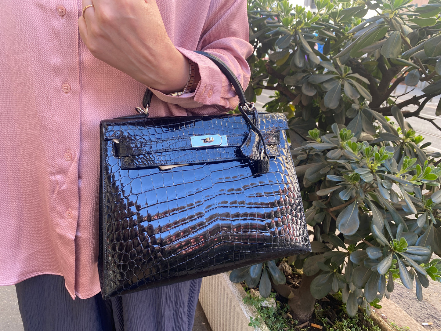 BORSA KELLY 28 HERMÈS COCCODRILLO