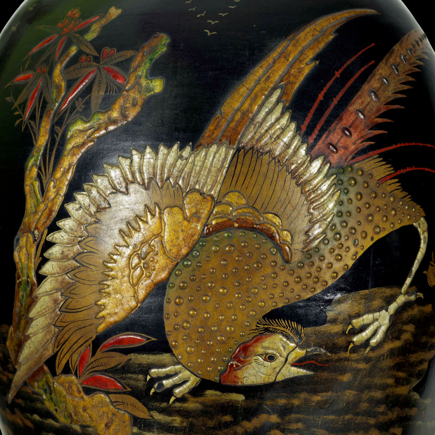 COPPIA DI VASI A CHINOISERIE