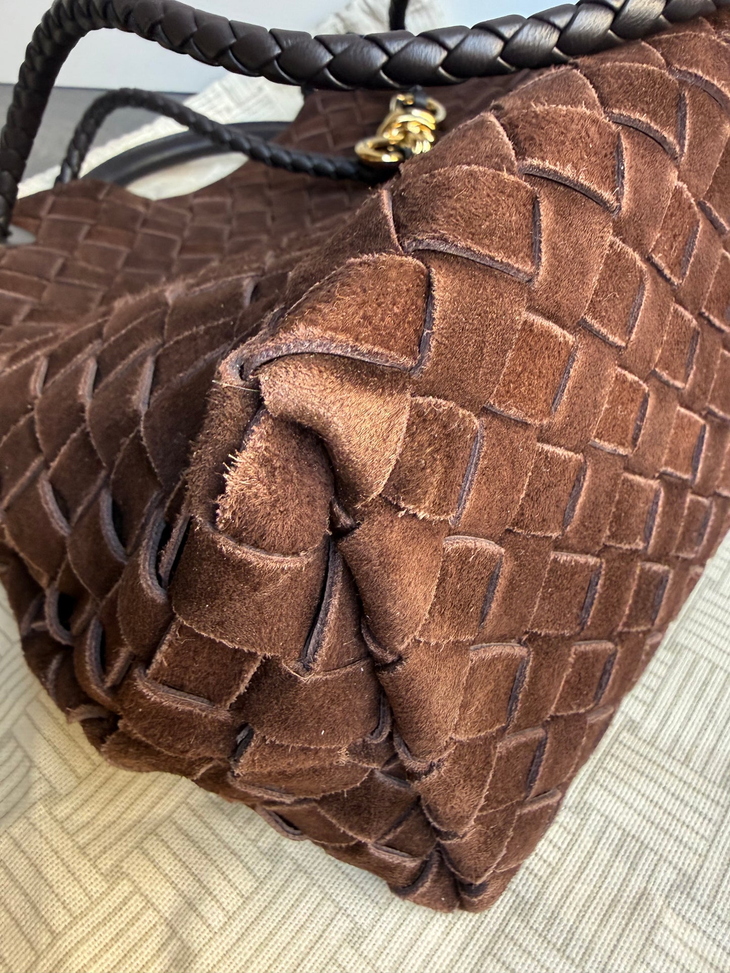 Borsa Bottega Veneta “Andiamo” velluto