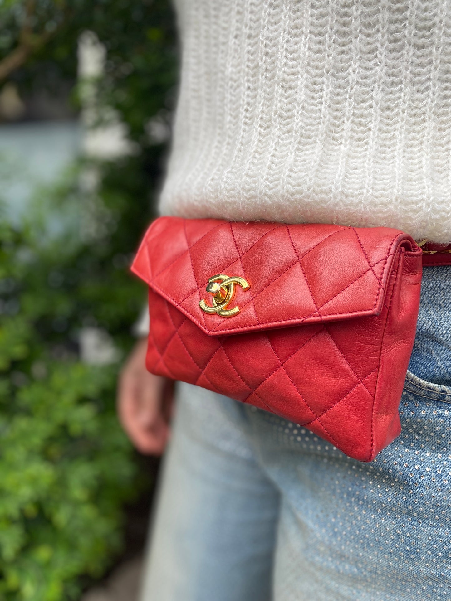 BORSA MARSUPIO COLORE ROSSO