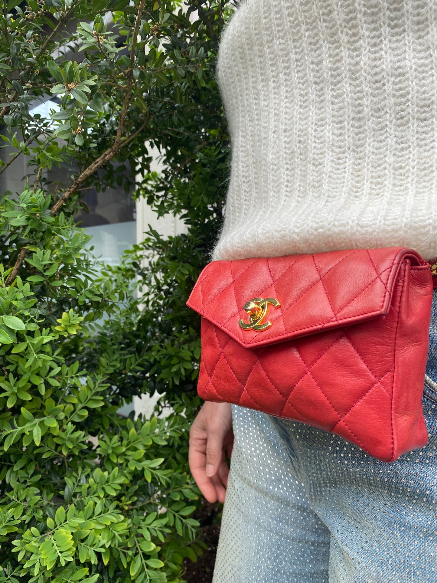 BORSA MARSUPIO COLORE ROSSO