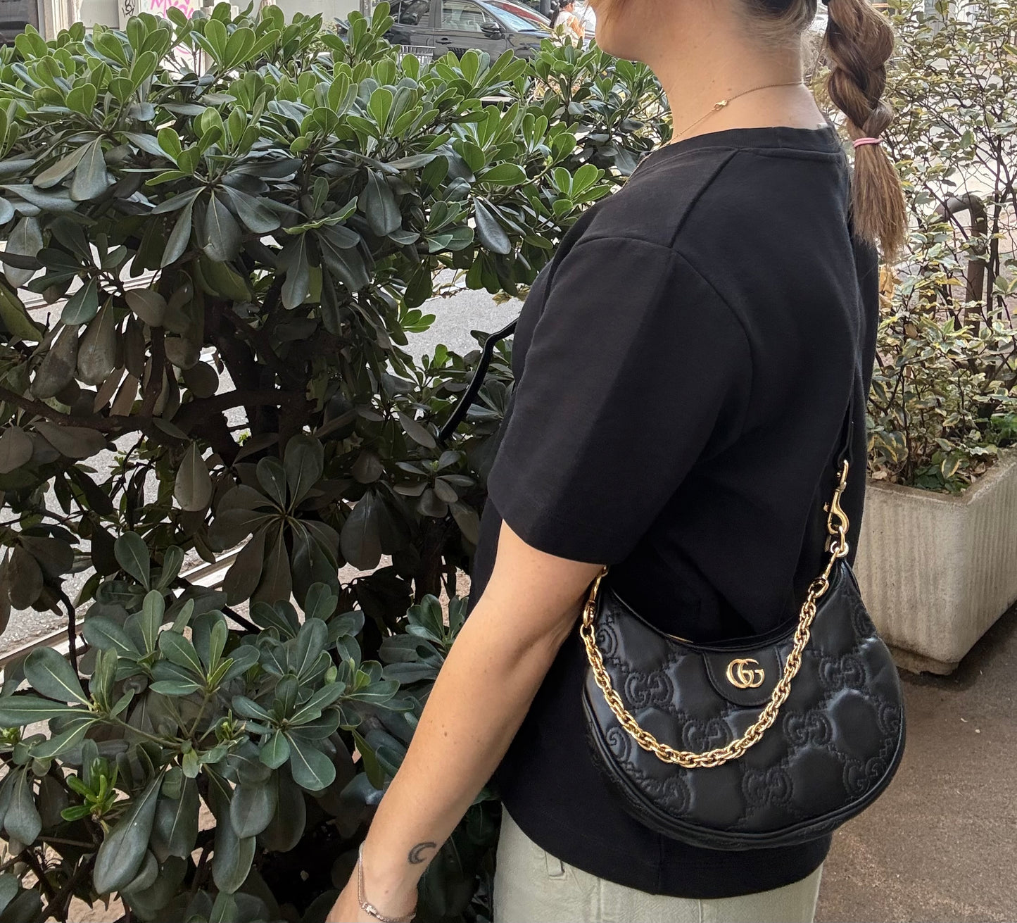 Borsa Gucci pelle loggata