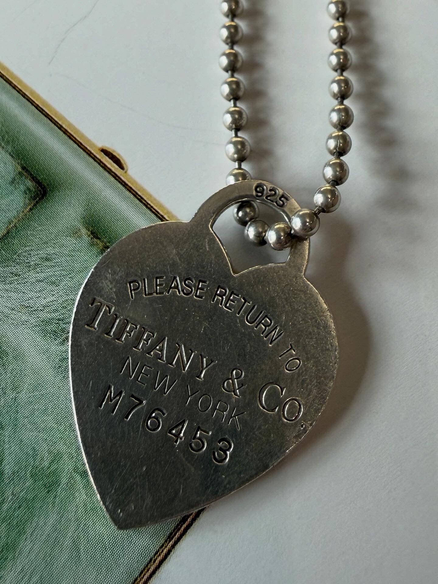 Collana Tiffany lunga con pendente cuore