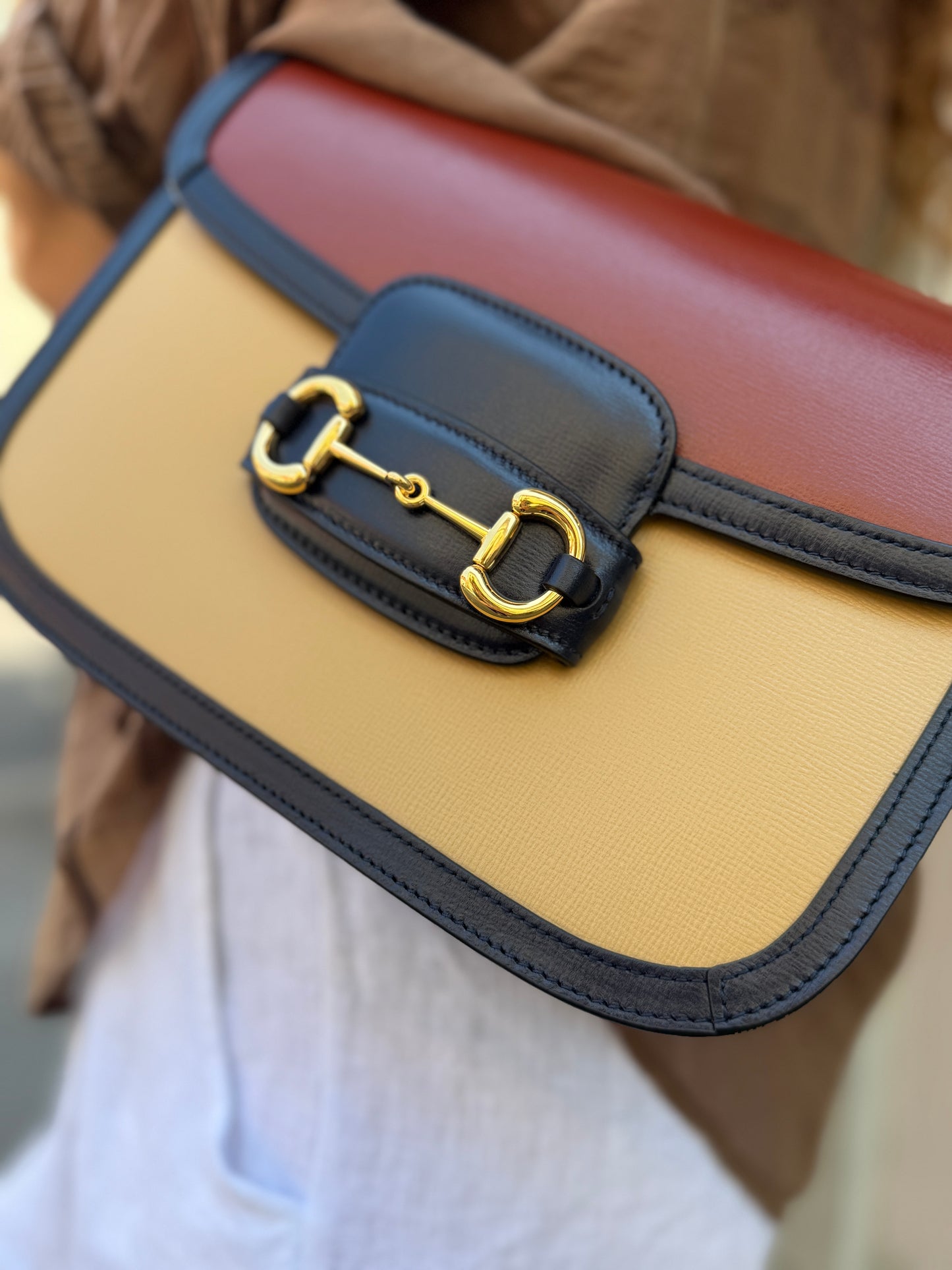 BORSA GUCCI HORSEBIT 1955 MULTICOLOR