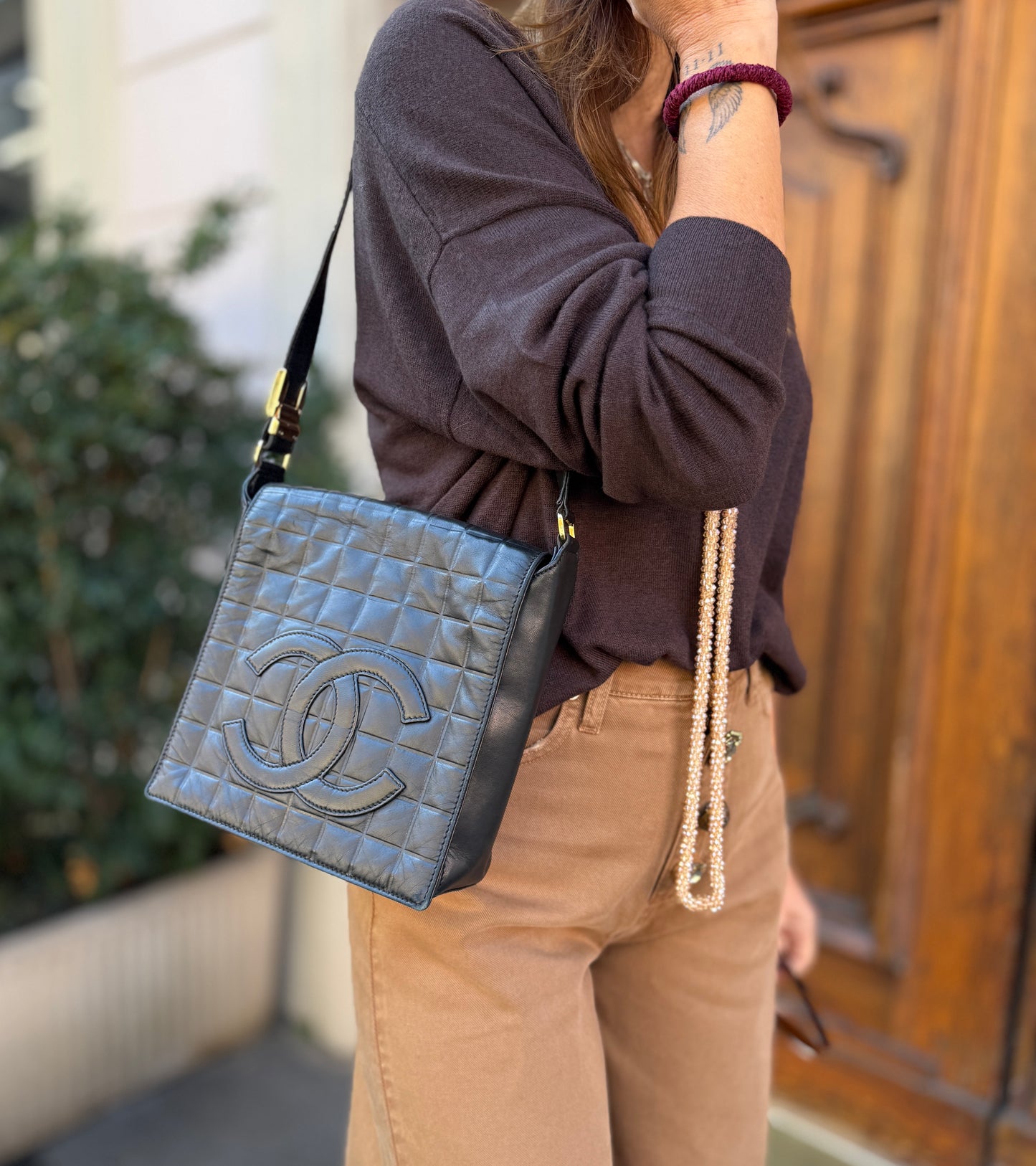 Borsa Chanel “chocolate bar” vintage