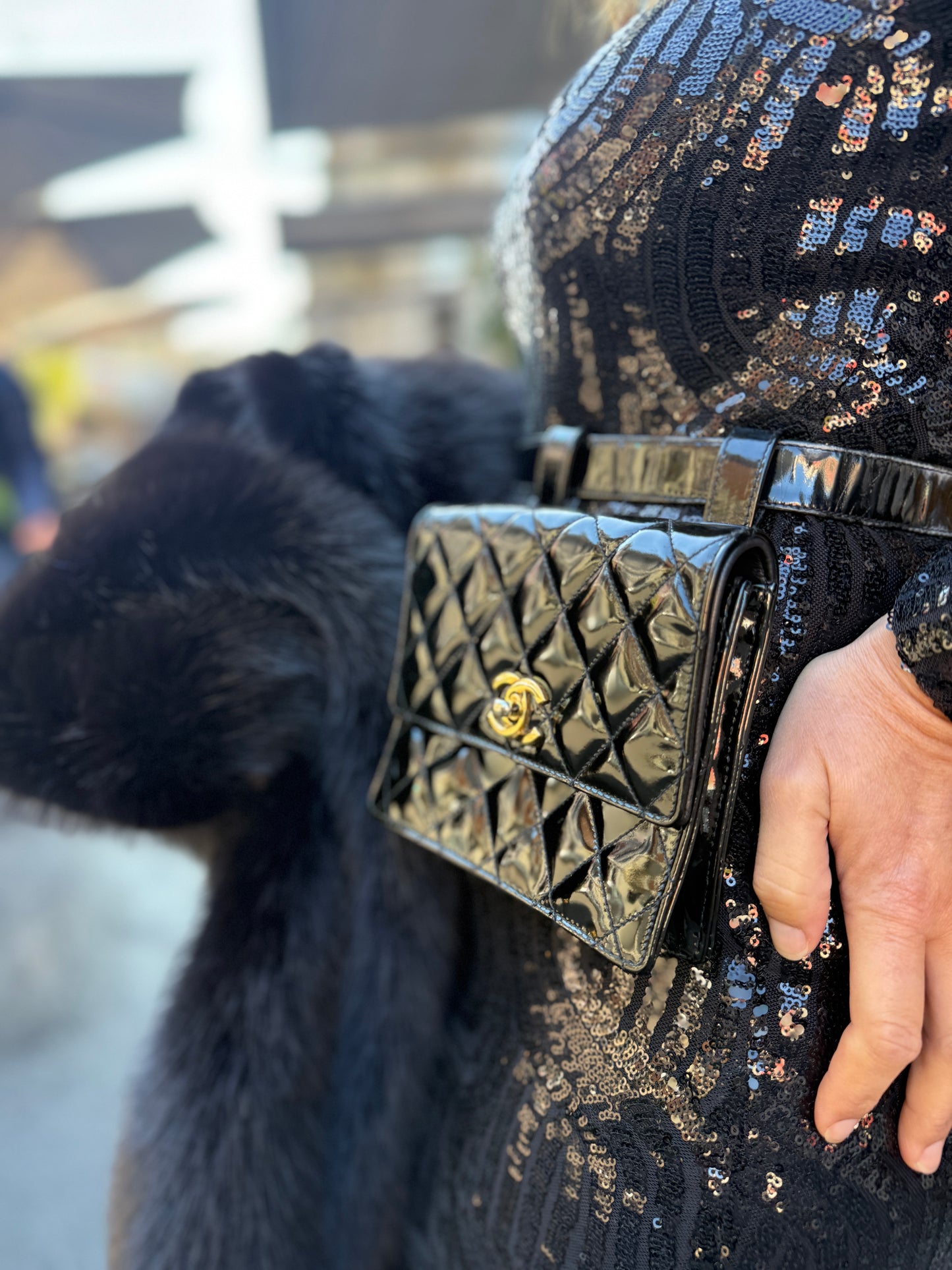 Cintura Chanel con borsetta