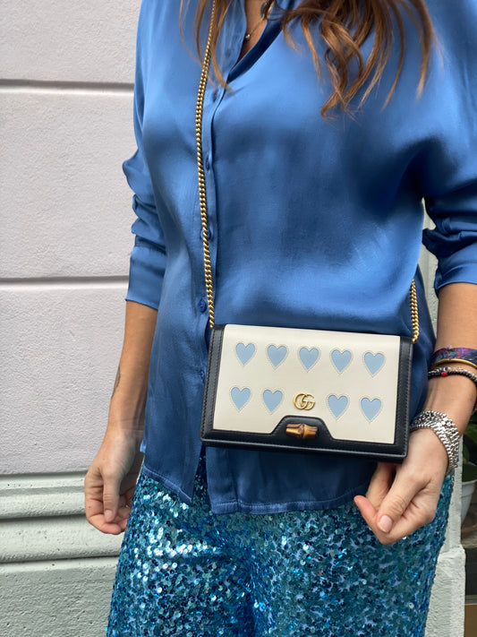 BORSA GUCCI CUORI E BAMBU'