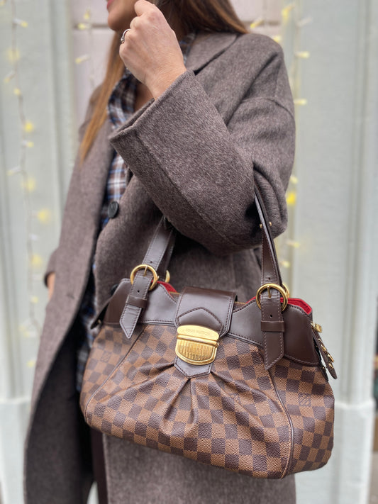 BORSA LOUIS VUITTON SISTINA MM DAMIER EBANE